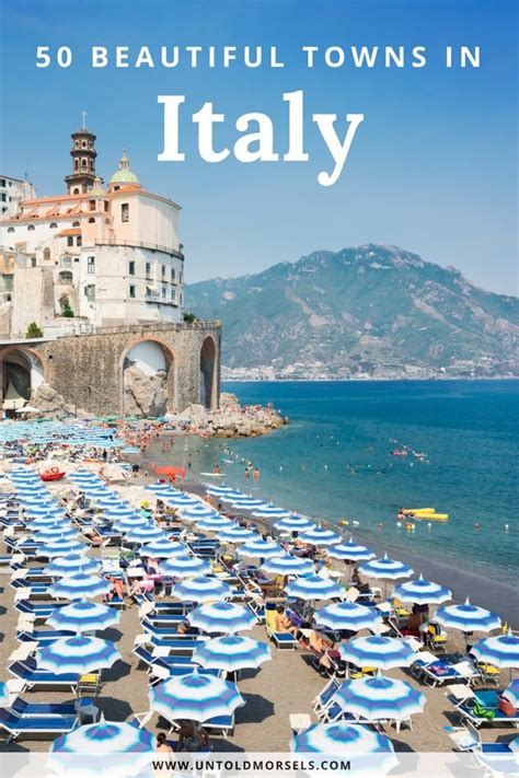 Introducing 50 incredibly beautiful small towns in Italy.
